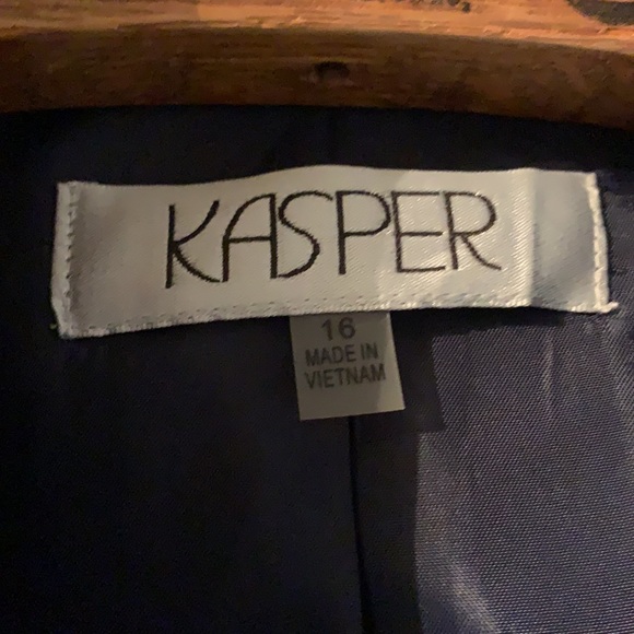Navy business blazer by Kasper - Picture 2 of 5